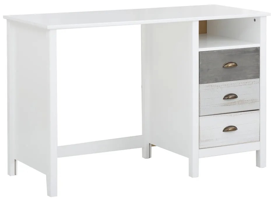 Работна маса в бяло и сиво Salva - Støraa