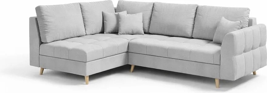 Сив ъглов диван (ляв ъгъл) Ariella - Ropez
