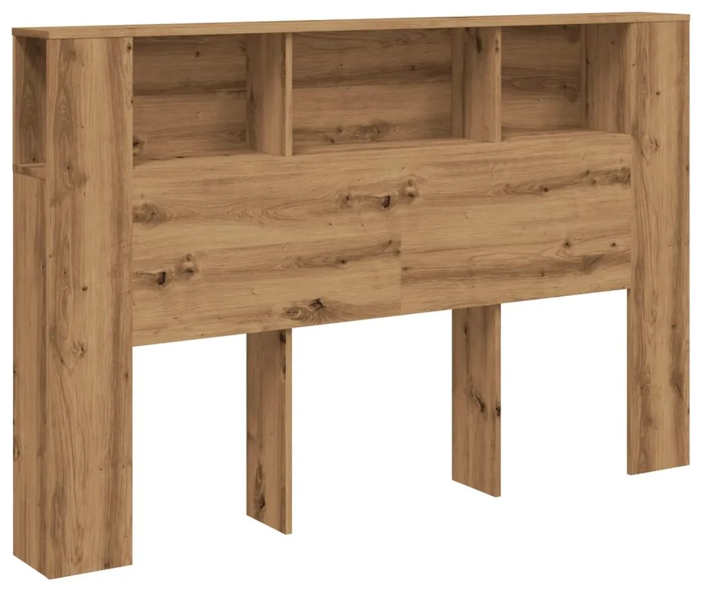 856883 vidaXL Шкаф за табла, дъб, 160x18,5x103,5 см, инженерно дърво