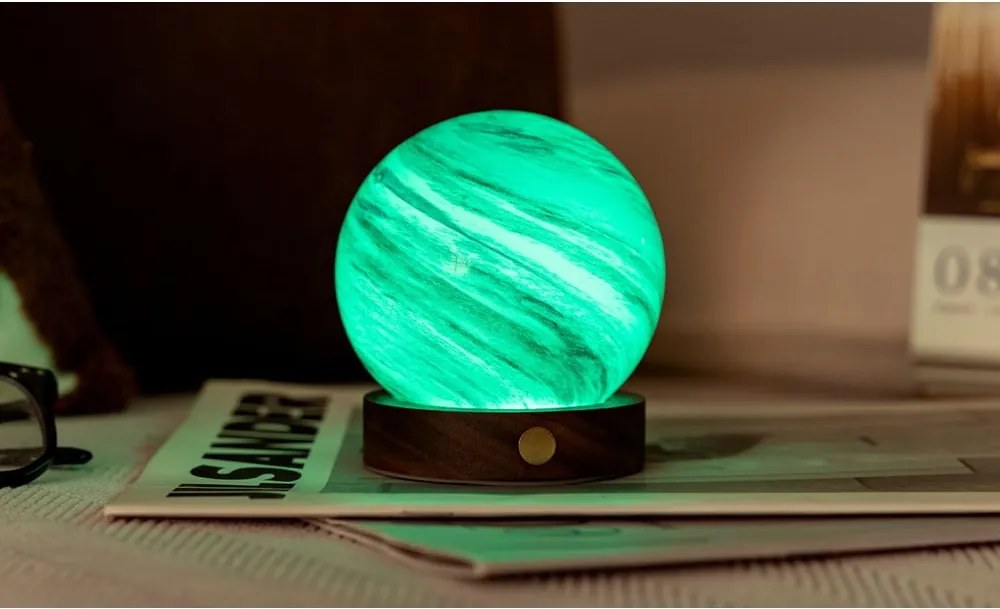 Кафява/в тъмно естествен цвят светлинна декорация с USB ø 8 cm Polar Cloud – Gingko