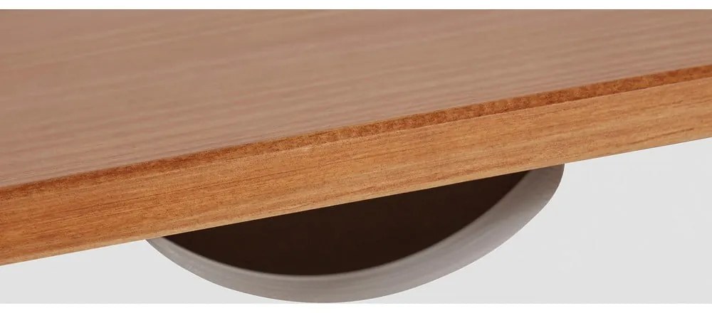 Работна маса от бял и кафяв бор, дължина 100 cm Gava - Støraa