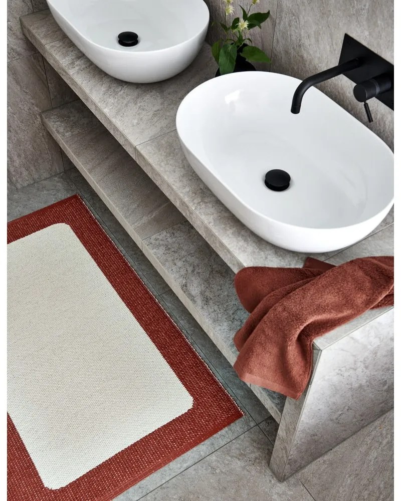 Пътека за открито и закрито в тухлен и кремав цвят 70x240 cm Ilda Brick – Pappelina