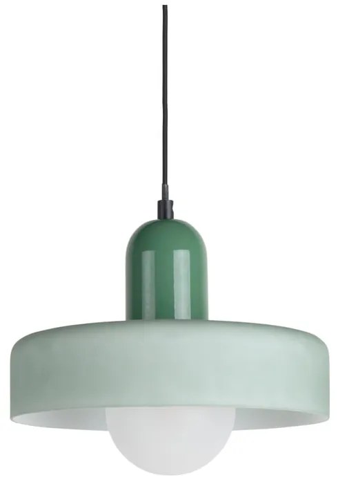 Зелено висящо осветително тяло ø 25 cm Opaco Grato – Leitmotiv