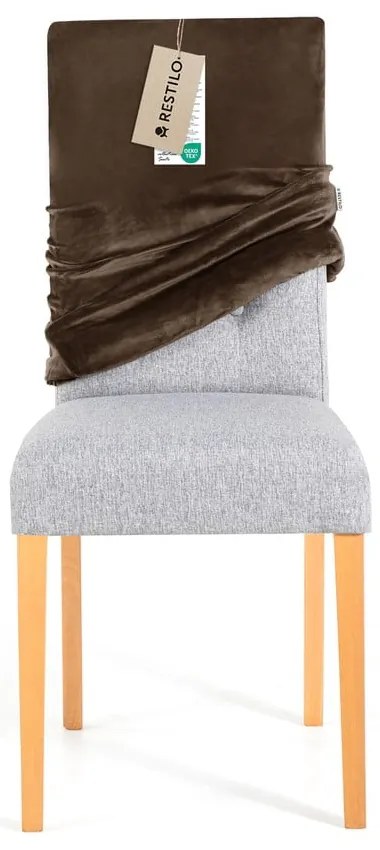 Кафяви ластични покривала за стол в комплект от 4 бр. 48 cm Sento – Restilo