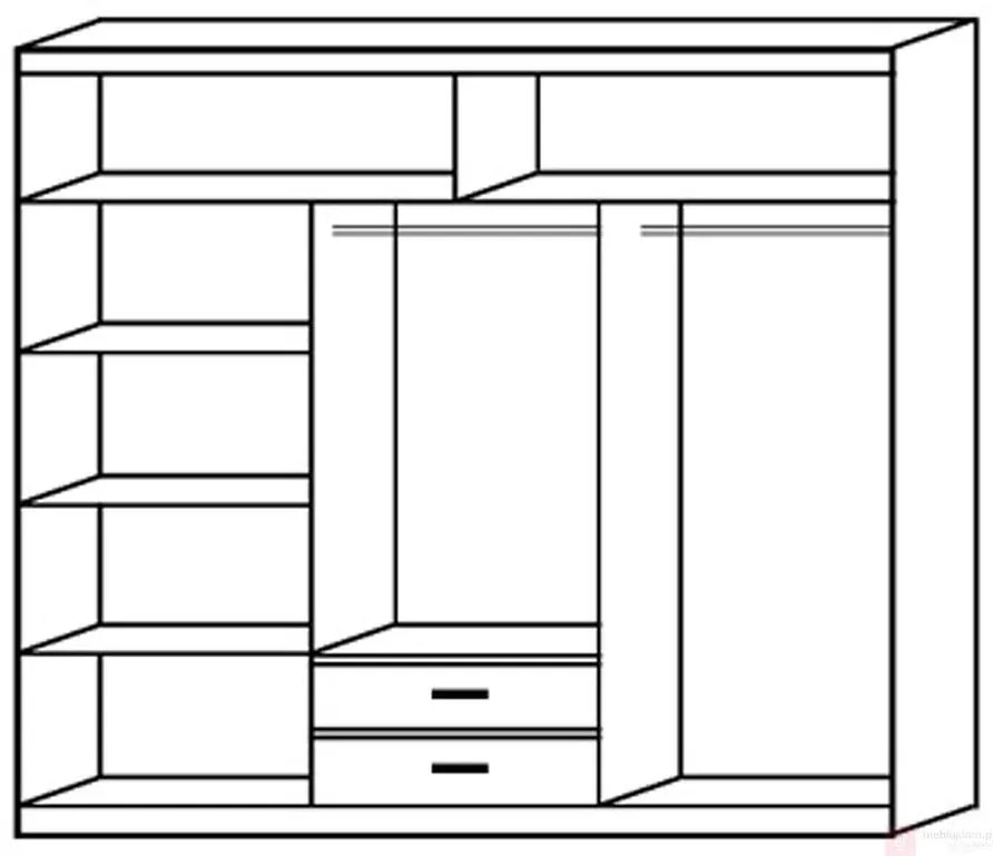 Гардероб Zaist plus плъзгащ се-Fusiko