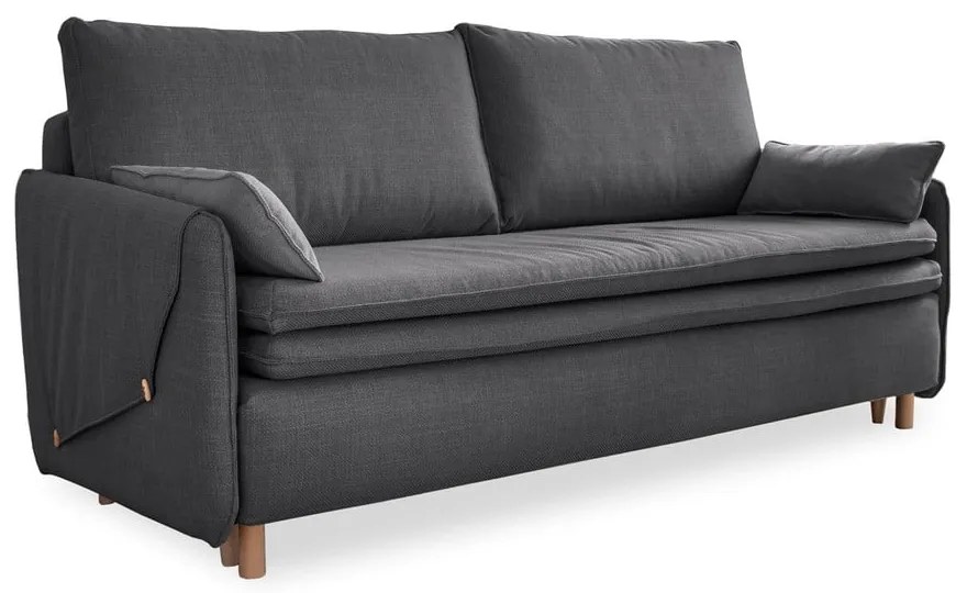 Тъмносив разтегателен диван 207 cm Simon – Miuform