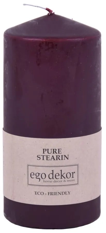 Виненочервена свещ Връх, време на горене 30 ч. Eco - Eco candles by Ego dekor
