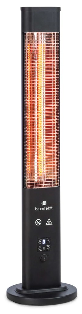 Blumfeldt Heat Guru, външен лъчист нагревател, 1200W, 3 настройки на топлината, дистанционно управление