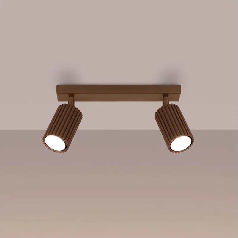 Brilagi - LED точково осветително тяло CRESTO 2xGU10/10W/230V, кафяво