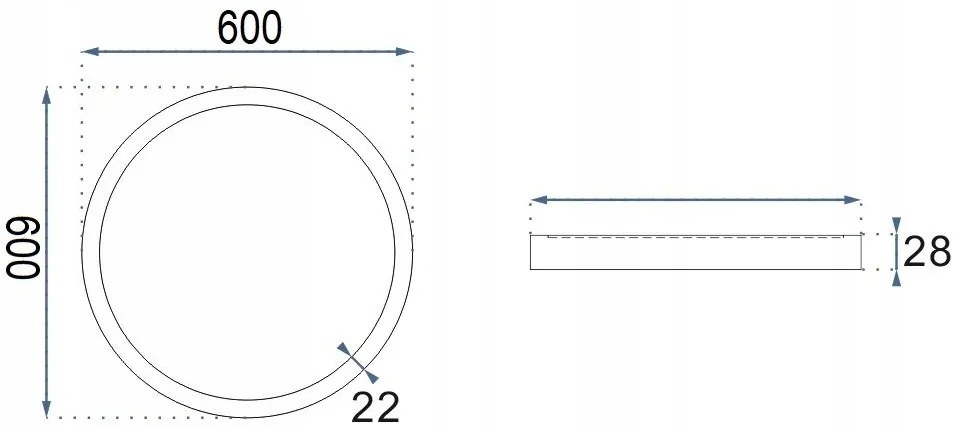 LED ПАНЕЛ ВГРАДЕН Round White 42W