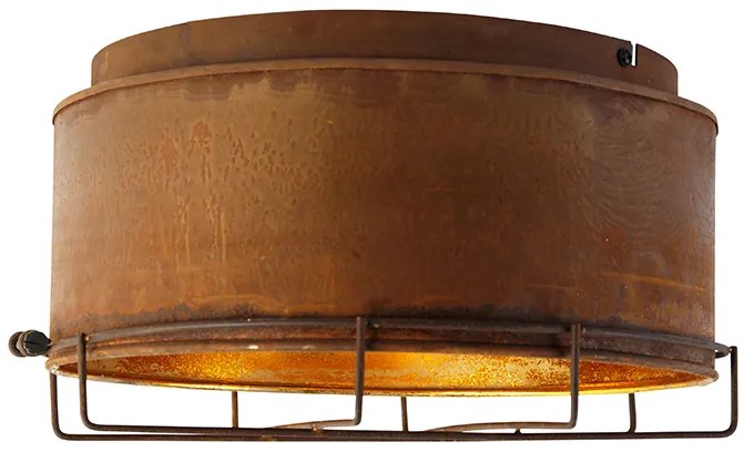 Индустриален таванен аплик ръждиво кафяв 35 см - Barril
