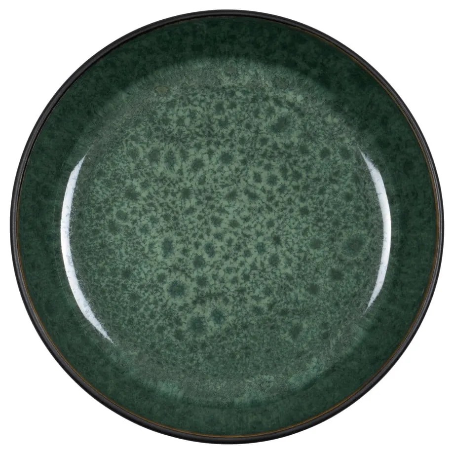 Зелена/черна глинена купичка Gastro Green/Black – Bitz
