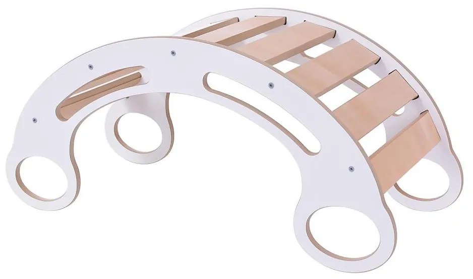 Многофункционална люлка Montessori бяла/клен