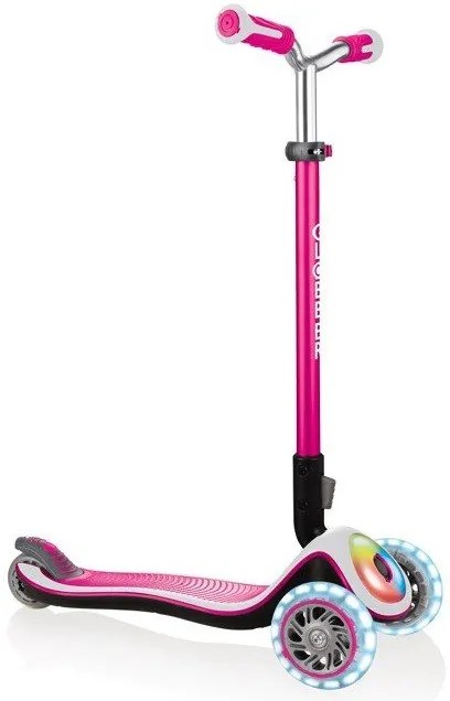 Globber  -  Тротинетка Elite Prime със светещи колела - Розова