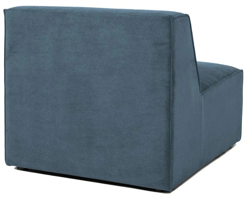 Син модулен диван от рипсено кадифе (среден модул) Sting – Scandic