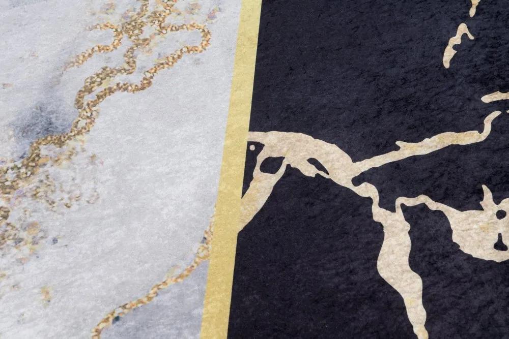 Отличителен килим с тъмна тенденция и противоплъзгащо покритие Ширина: 120 см | Дължина: 170 см