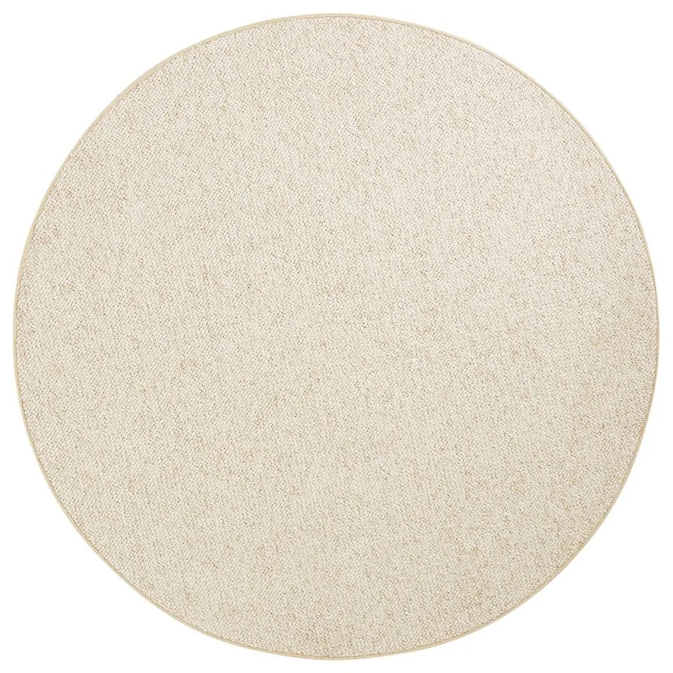 Кремав кръгъл килим ø 200 cm Wolly – BT Carpet