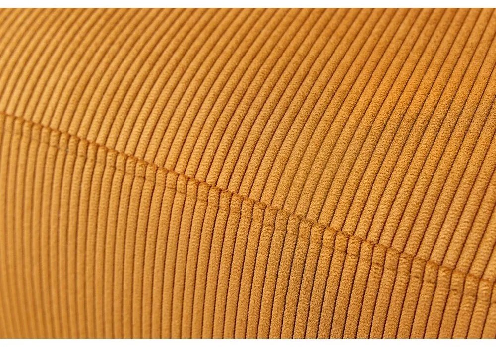 Кадифен ъглов диван в цвят жълта охра Enjoy – Bobochic Paris