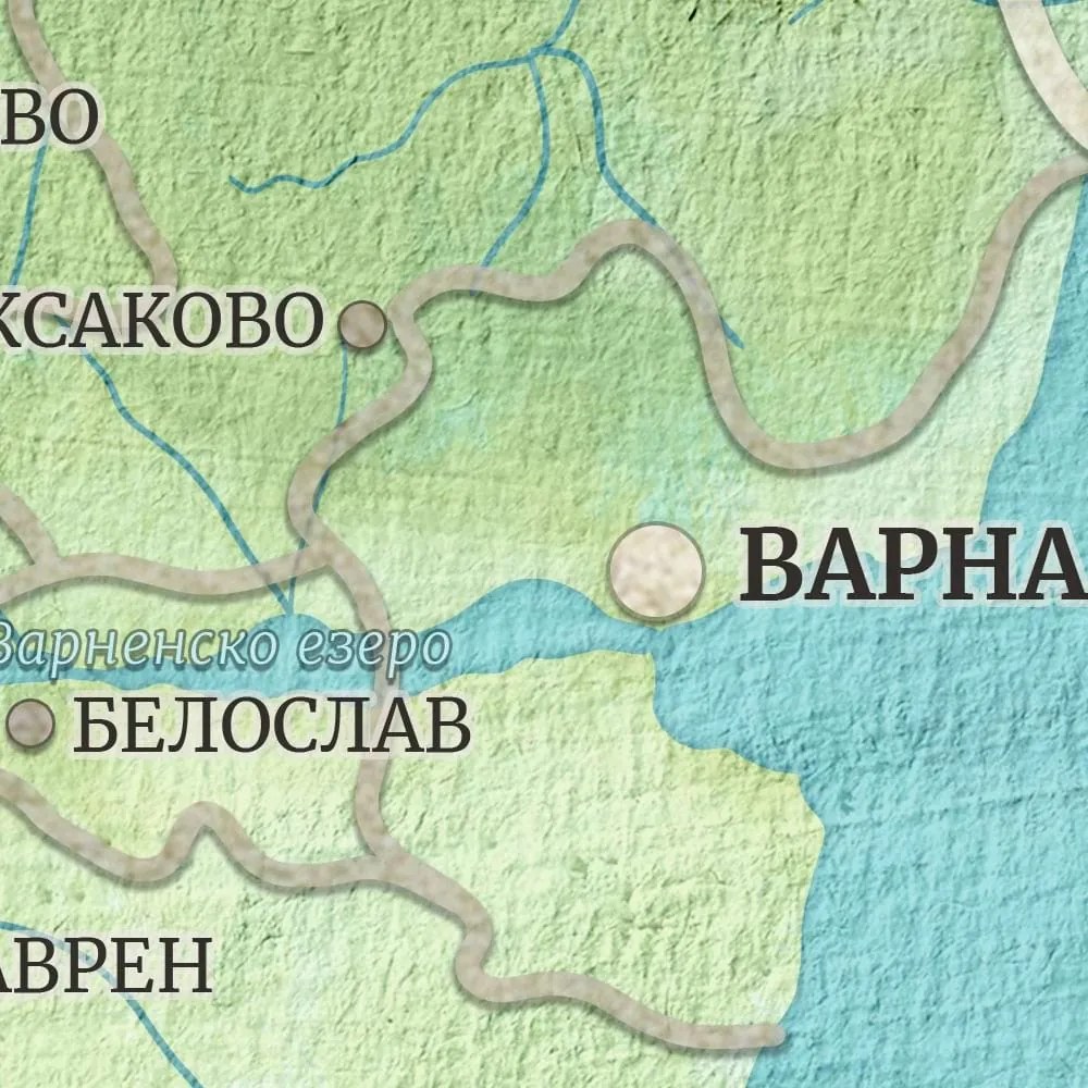 Фототапет Карта на България – Винтидж стил