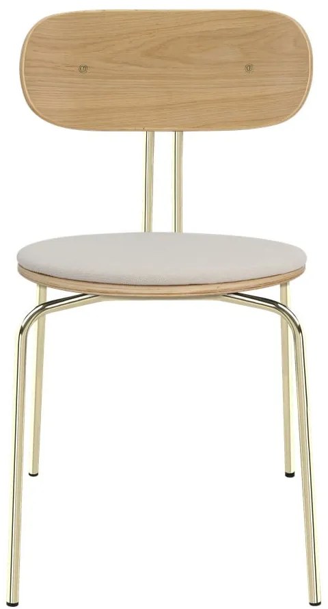 Трапезни столове в кремаво и златисто Curious - UMAGE
