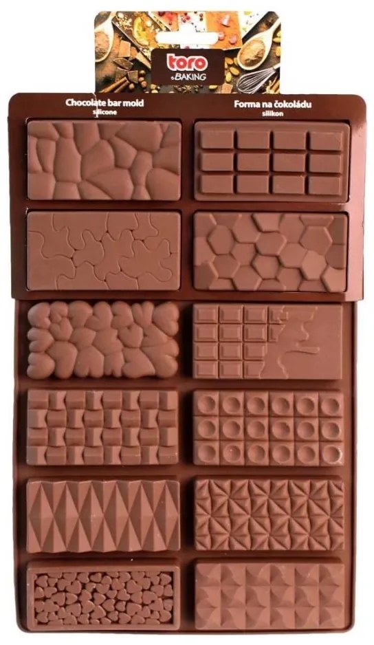 Кафява силиконова форма за шоколад TORO