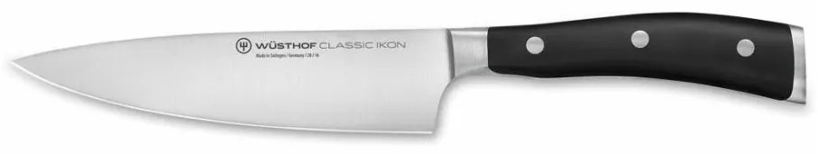 Wüsthof CLASSIC IKON кухненски нож 16 см, черен