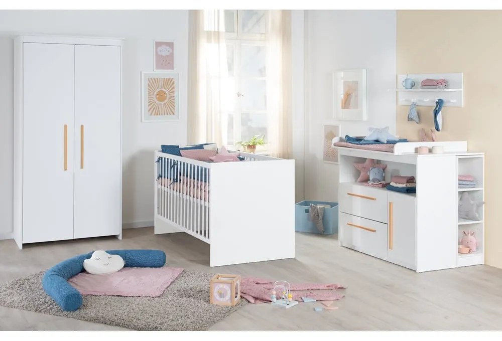 Бял детски гардероб 96x190x50 cm Lilo – Roba