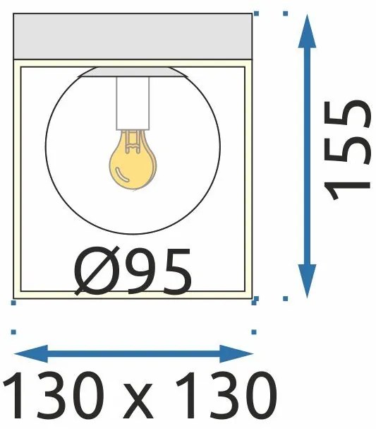 Плафон за таван Gold White APP1166-1C