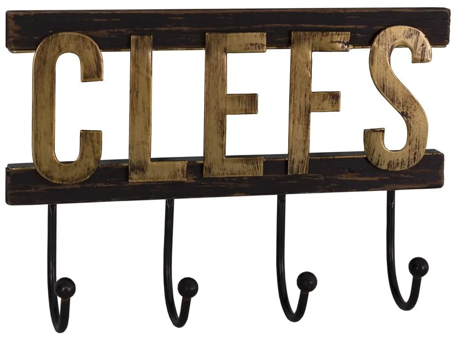 Дървена стойка за ключове, монтирана на стената - Antic Line