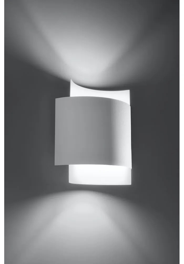 Бяла стенна лампа Forgmi - Sollux