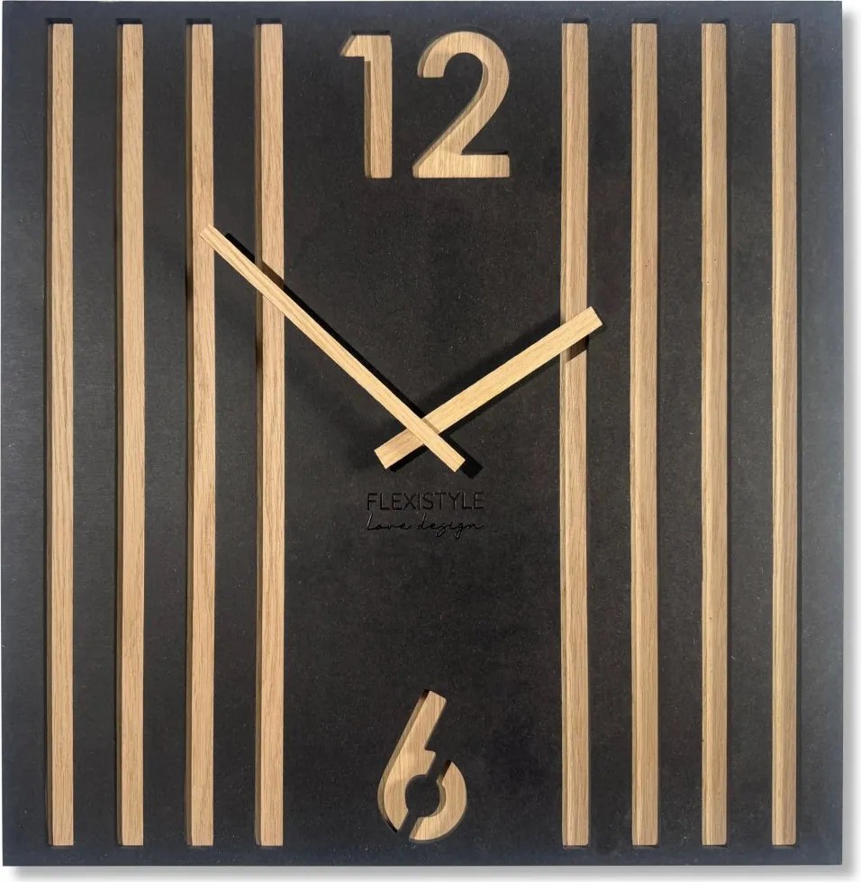 Дизайнерски стенен часовник LAMELE 50 x 50 cm