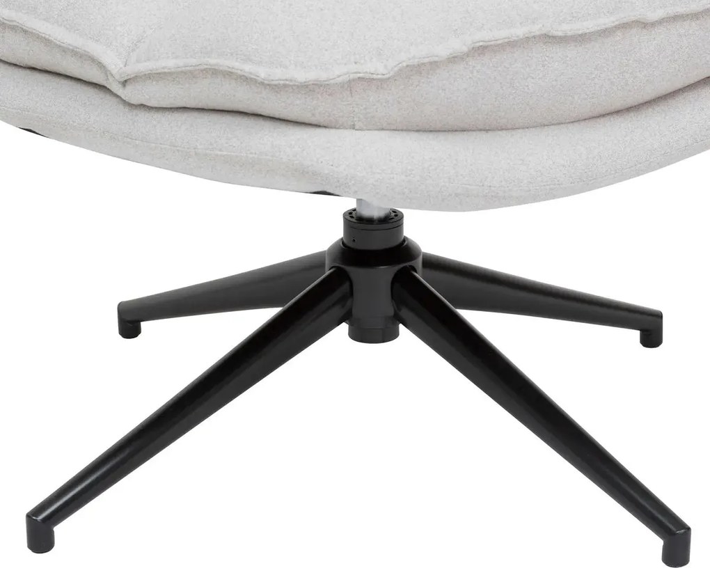 Въртящ се фотьойл atmosphera Harper - Бял