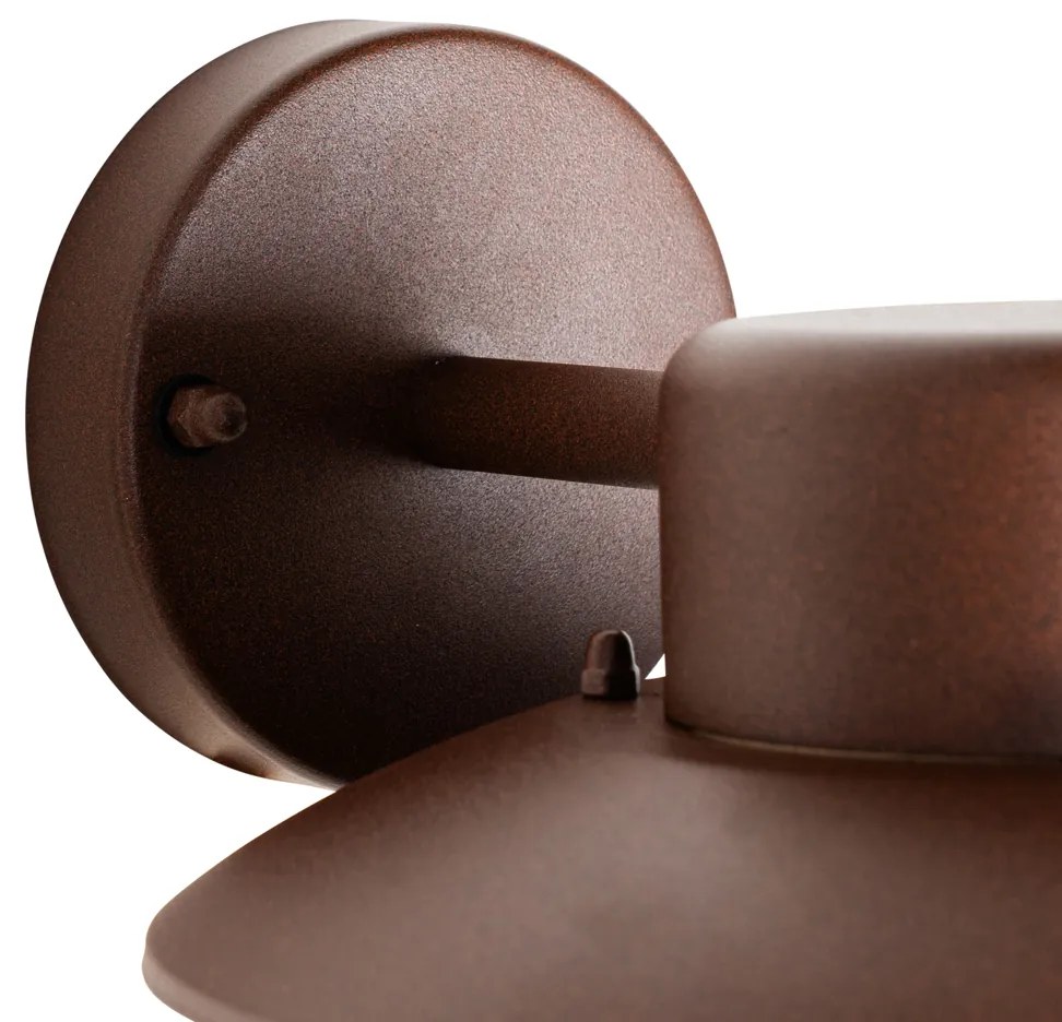 Индустриална стенна лампа ръждиво кафява IP44 - Shell