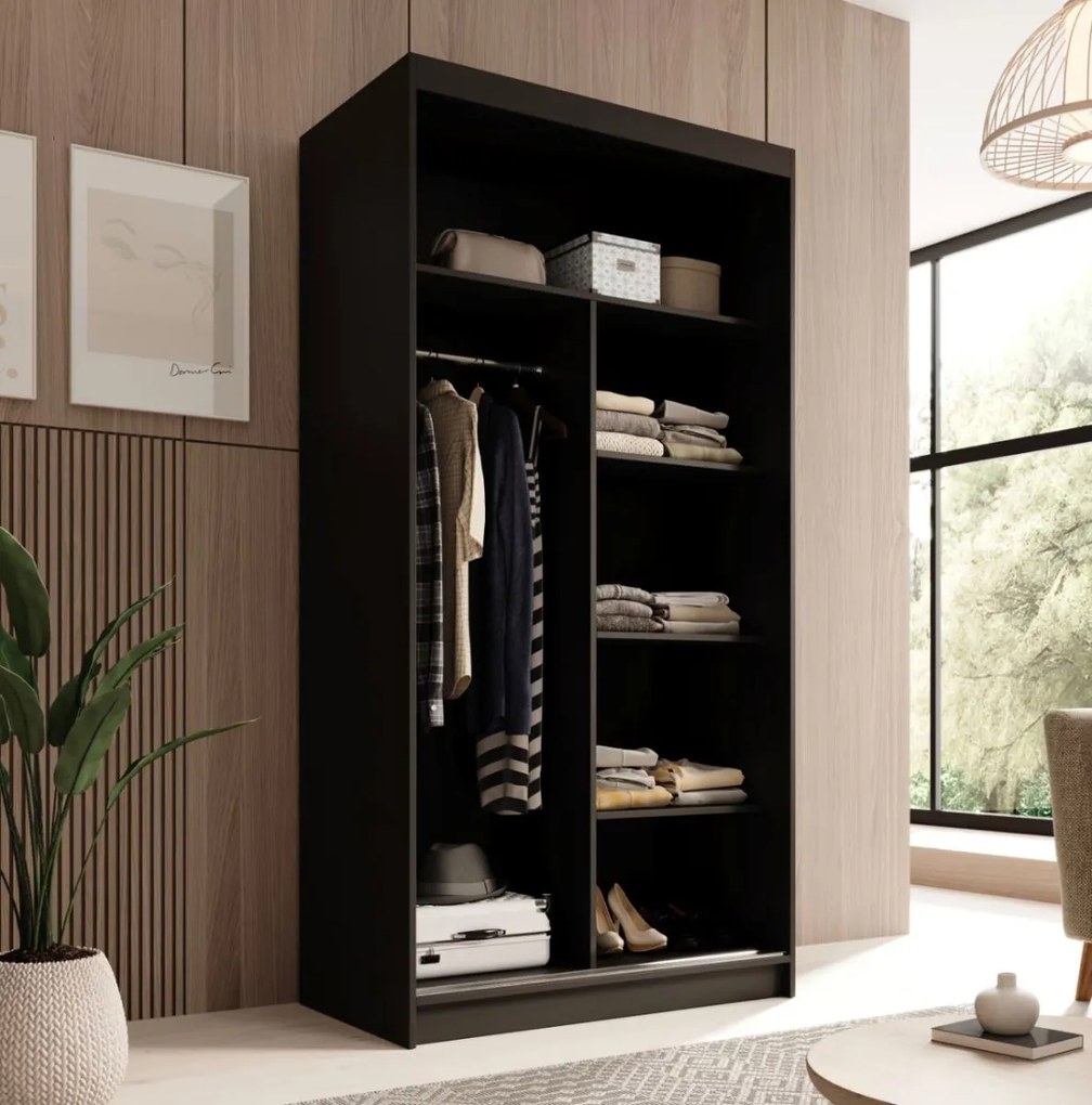 Гардероб Flux 100 плъзгащ се-Мауро