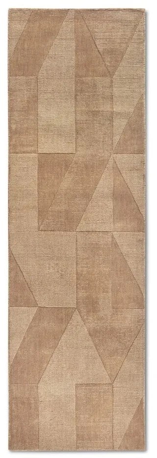 Бежова ръчно изработена вълнена пътека 80x250 cm Ursule – Villeroy&Boch