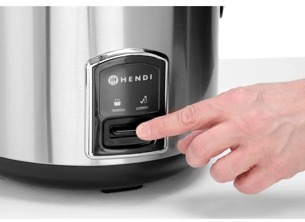 Уред за готвене на ориз в черно и сребристо – Hendi