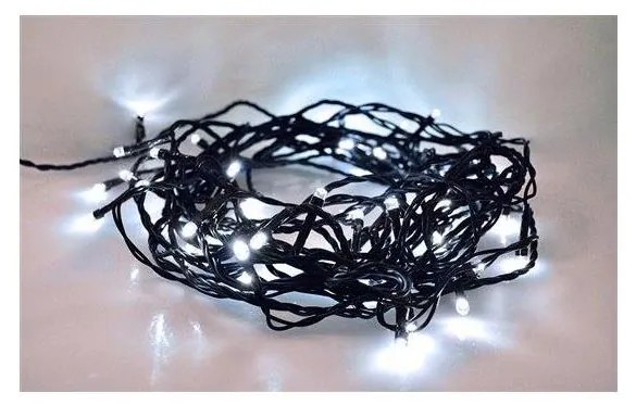 Solight 1V04-W-LED Екстериорни Коледни лампички 300xLED/8 функции 35м IP44 студено бяло