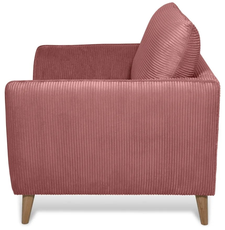 Розово кресло от рипсено кадифе Paris – Scandic