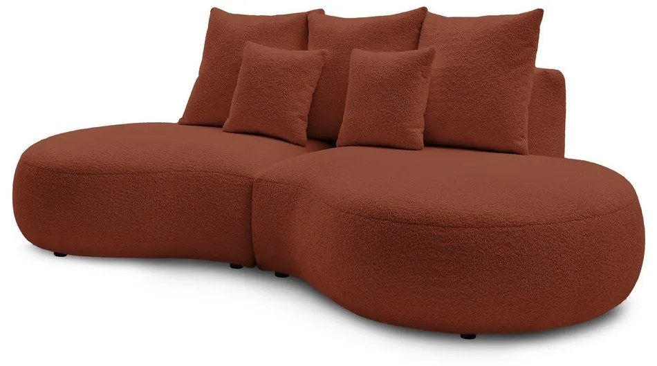 Диван от букле в тухлен цвят 260 cm Saint-Germain - Bobochic Paris