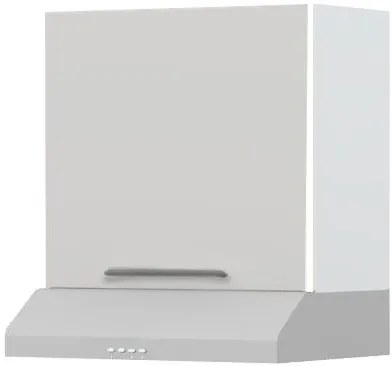 Висящ шкаф Modena A7-60-1K за кухненски аспиратор-White - Gray light