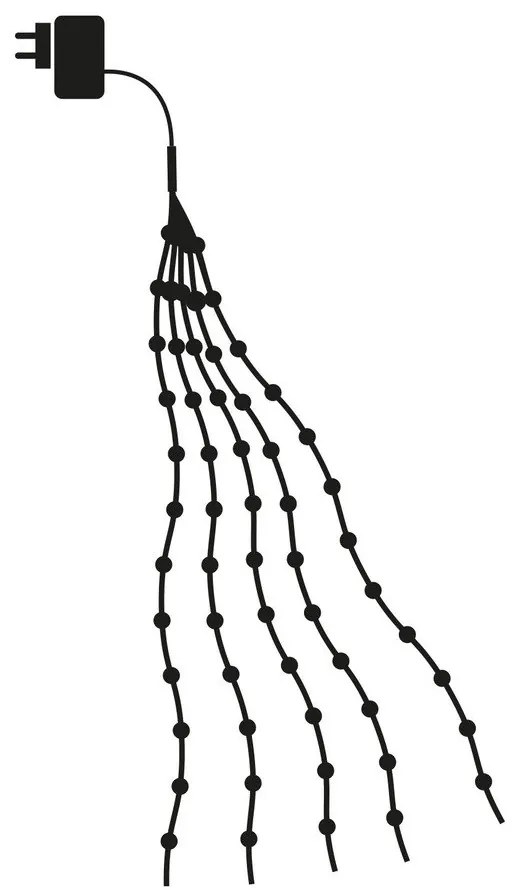 Светлинна верига с 200 броя крушки,. дължина 500 cm Knirke – Sirius