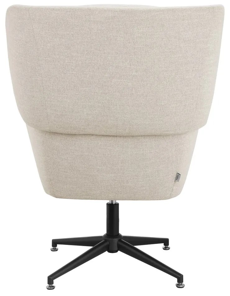 Бяло кадифено кресло Vanessa – Støraa