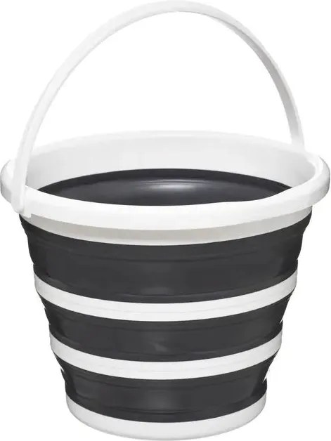 Сгъваема кофа 5five 10L - Бяла/Сива, компактна и практична