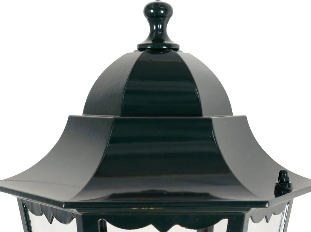 Външен стенен фенер тъмно зелен със сензор за движение IP44 - New Orleans up