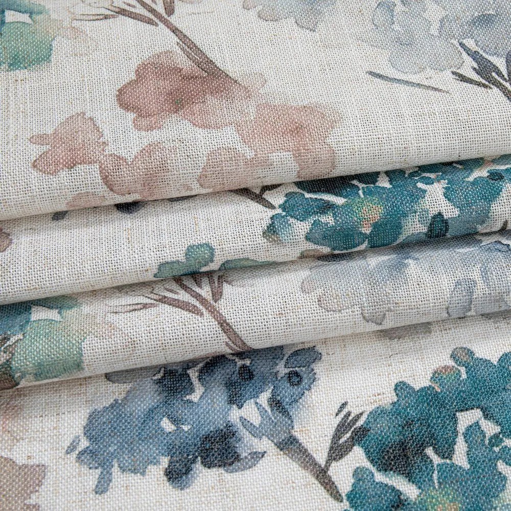 Светлосиньо/кремаво перде 135x250 cm Flosi – Restilo