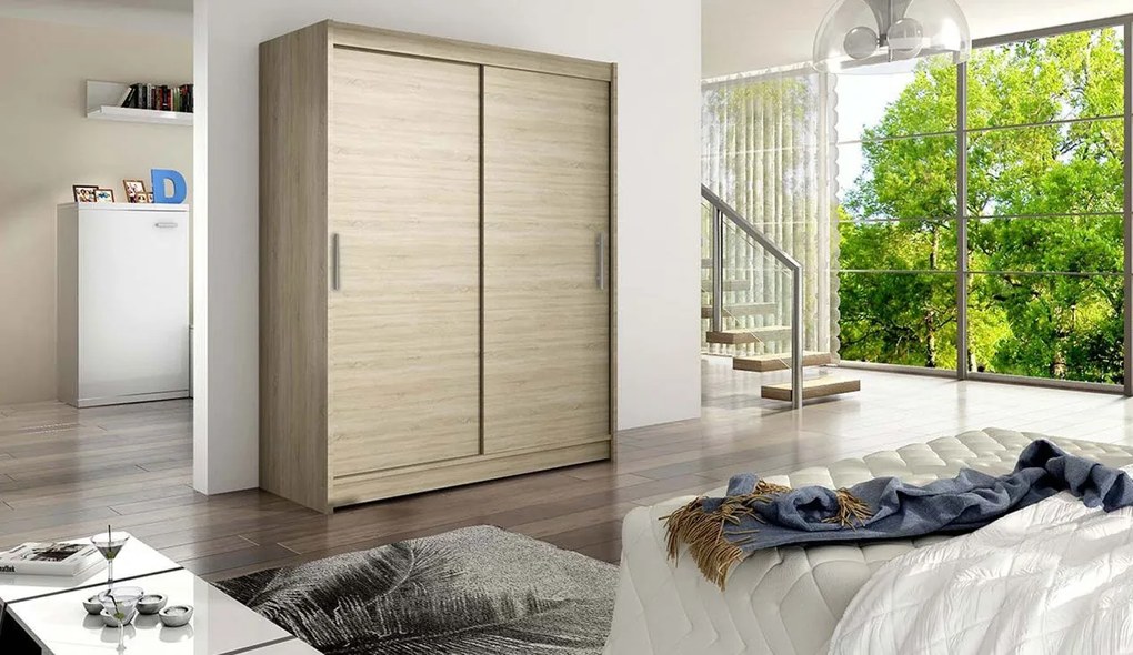 Гардероб Westa I плъзгащи се-Natural