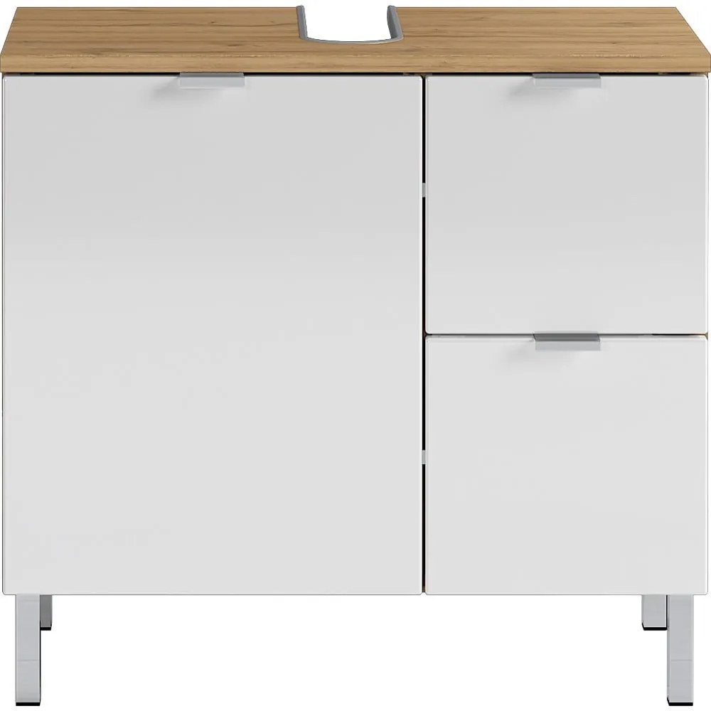 Бял шкаф под умивалника от дъб 60x56 cm Mauresa - Germania