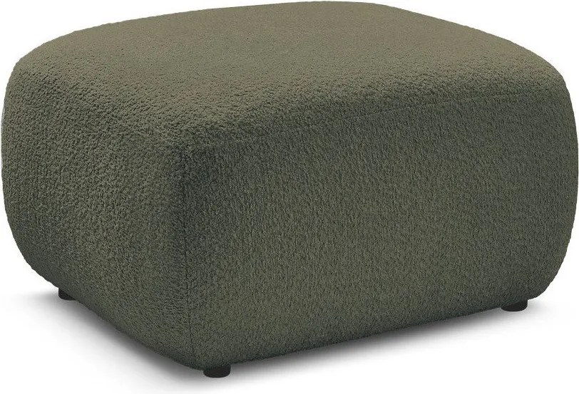 Зелена табуретка от прежда с примки от букле Montaigne – Bobochic Paris