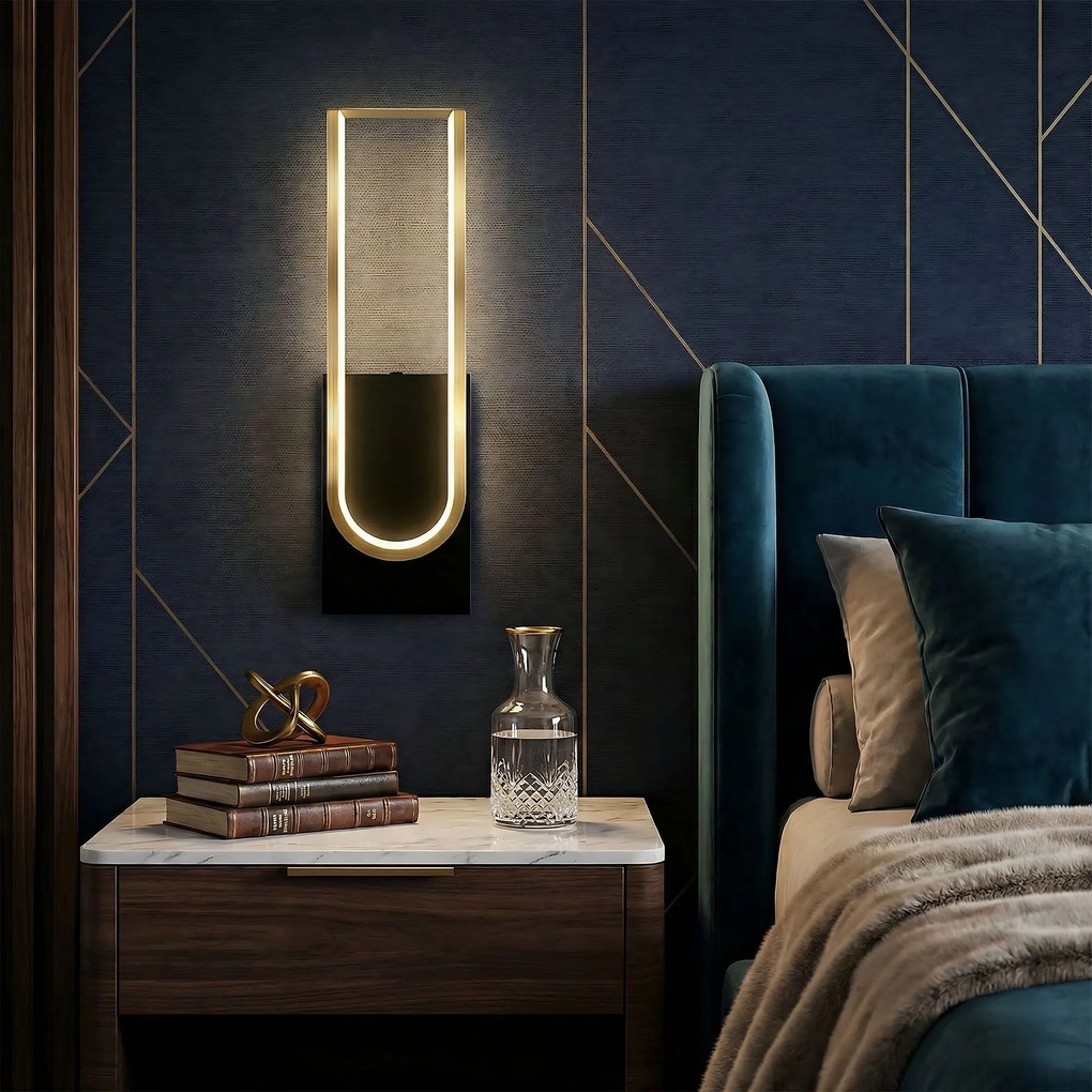 Аплик LED APP1782-W Brush Gold/Black