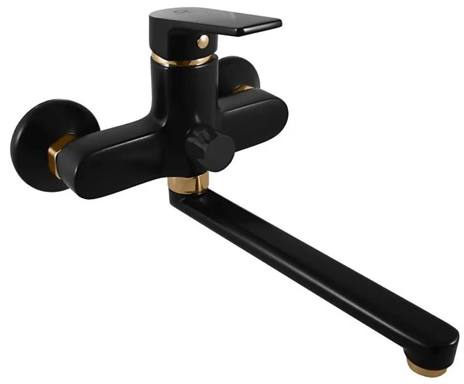 RAV Slezák CO153.5CMATZ - Смесител за вана COLORADO черен/златен